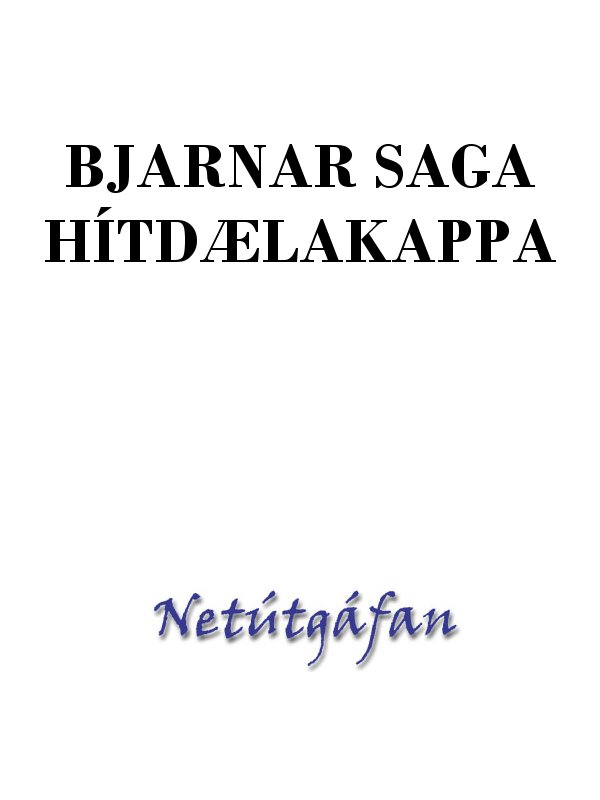 Bjarnar saga Hítardælakappa